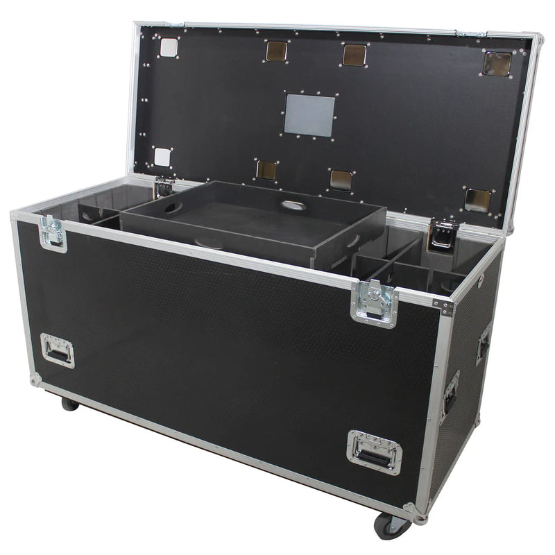 PRO-X- XS-UTL246036W MK2 - ProX XS-UTL246036W TruckPaX™ Heavy-Duty Truck Pack Utility Flight Case W-Divider and Tray Kit