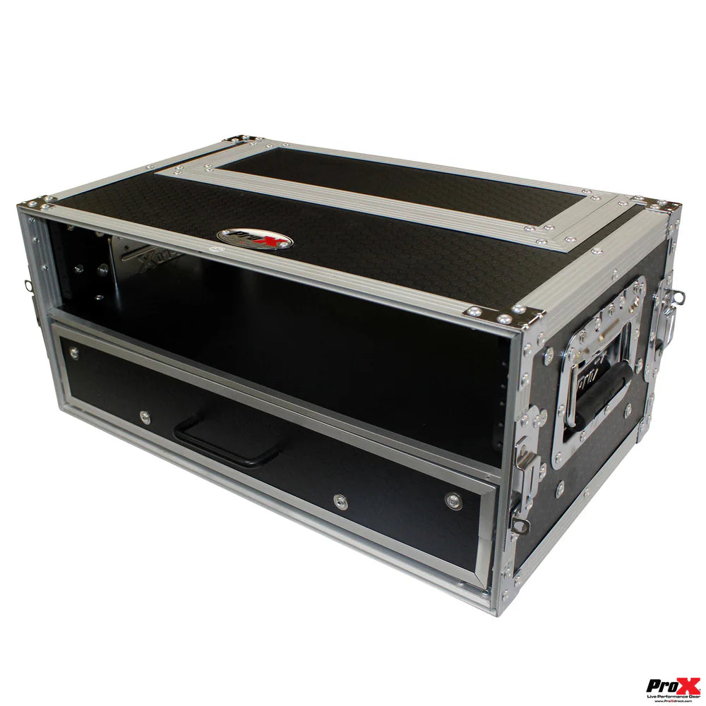 PRO-X- XS-WM2U2DR - ProX XS-WM-2U2DR-MK2 2U Rack Case with 2U Rack Drawer 12" Deep