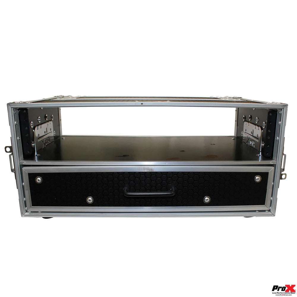 PRO-X- XS-WM2U2DR - ProX XS-WM-2U2DR-MK2 2U Rack Case with 2U Rack Drawer 12" Deep
