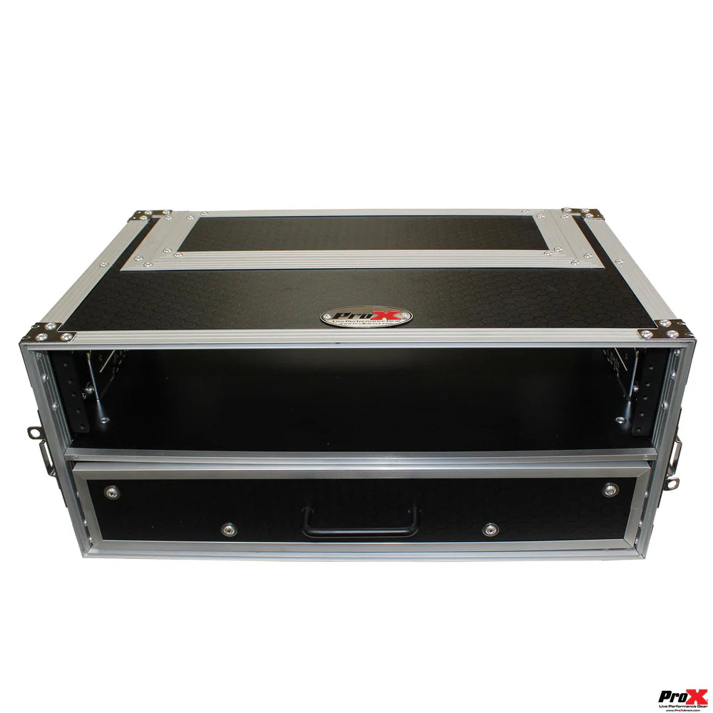 PRO-X- XS-WM2U2DR - ProX XS-WM-2U2DR-MK2 2U Rack Case with 2U Rack Drawer 12" Deep