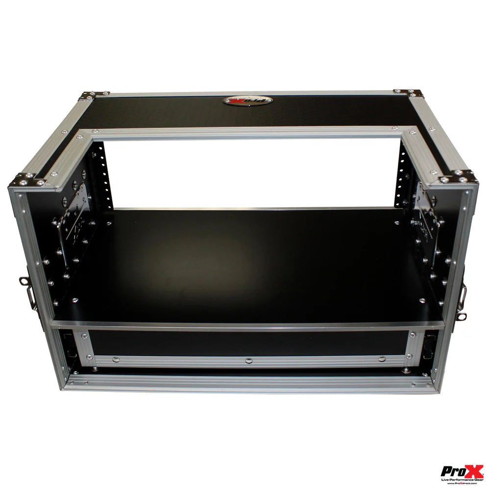 PRO-X- XS-WM4U2DR - ProX XS-WM4U2DR Flight Case ATA Style Rack 12 In. Deep 4U W/2U Drawer