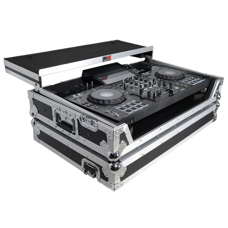 PRO-X- XS-XDJRX3 WLT - ProX XS-XDJRX3-WLT ATA Flight Case ATA Flight Case For Pioneer XDJ-RX3 DJ Controller with Laptop Shelf 1U Rack Space and Wheels