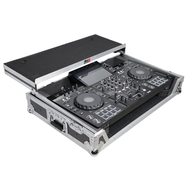 PRO-X- XS-XDJRX3 WLT - ProX XS-XDJRX3-WLT ATA Flight Case ATA Flight Case For Pioneer XDJ-RX3 DJ Controller with Laptop Shelf 1U Rack Space and Wheels