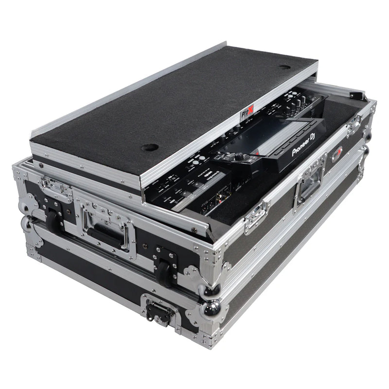 PRO-X- XS-XDJRX3 WLT - ProX XS-XDJRX3-WLT ATA Flight Case ATA Flight Case For Pioneer XDJ-RX3 DJ Controller with Laptop Shelf 1U Rack Space and Wheels