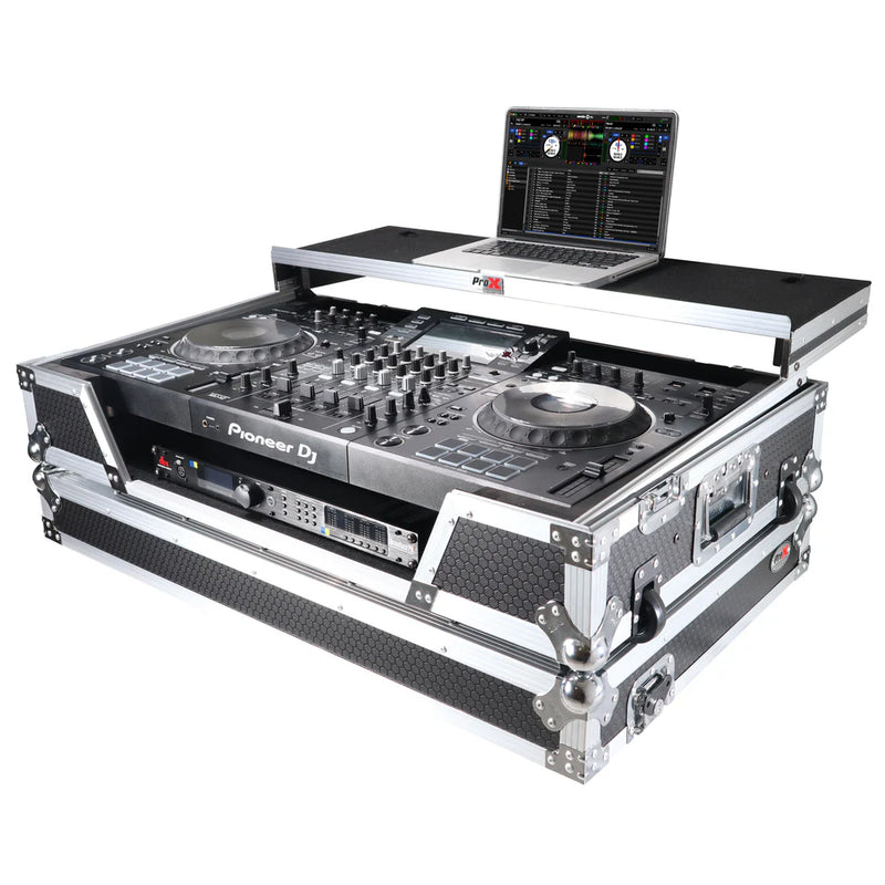 PRO-X- XS-XDJXZ WLT - ProX XS-XDJXZWLT Fits Pioneer XDJ-XZ DDJ-SZ2 Case w/Sliding Laptop Shelf & Wheels