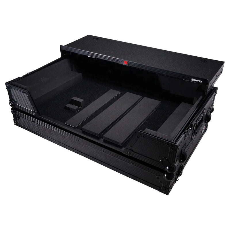 PRO-X- XS-XDJXZ WLTBL - ProX XS-XDJXZWLTBL ATA Flight Case For XDJ-XZ DDJ-SZ2 DJ Controller w/Laptop Shelf 1U Rack Space and Wheels (Black)