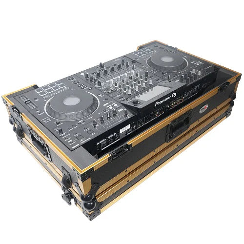 PRO-X- XS-XDJXZ WFGLD - ProX XS-XDJXZWFGLD Flight Case for Pioneer DJ XDJ-XZ Hard Road Gig Ready w/Wheels (Gold)