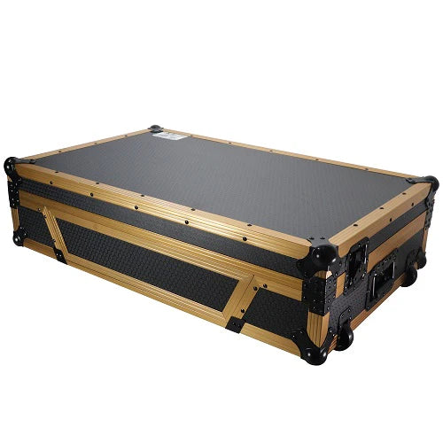 PRO-X- XS-XDJXZ WLT GLD - ProX XS-XDJXZWFGLD Flight Case for Pioneer DJ XDJ-XZ Hard Road Gig Ready w/Wheels (Gold)