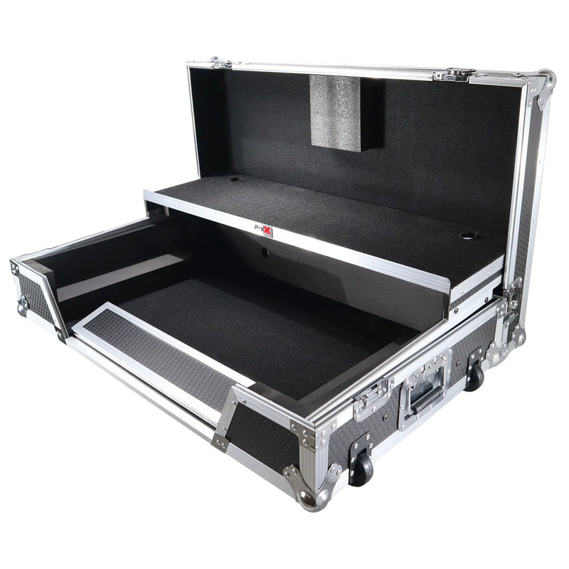 PRO-X- XS-XDJXZ WLT - ProX XS-XDJXZWLT Fits Pioneer XDJ-XZ DDJ-SZ2 Case w/Sliding Laptop Shelf & Wheels