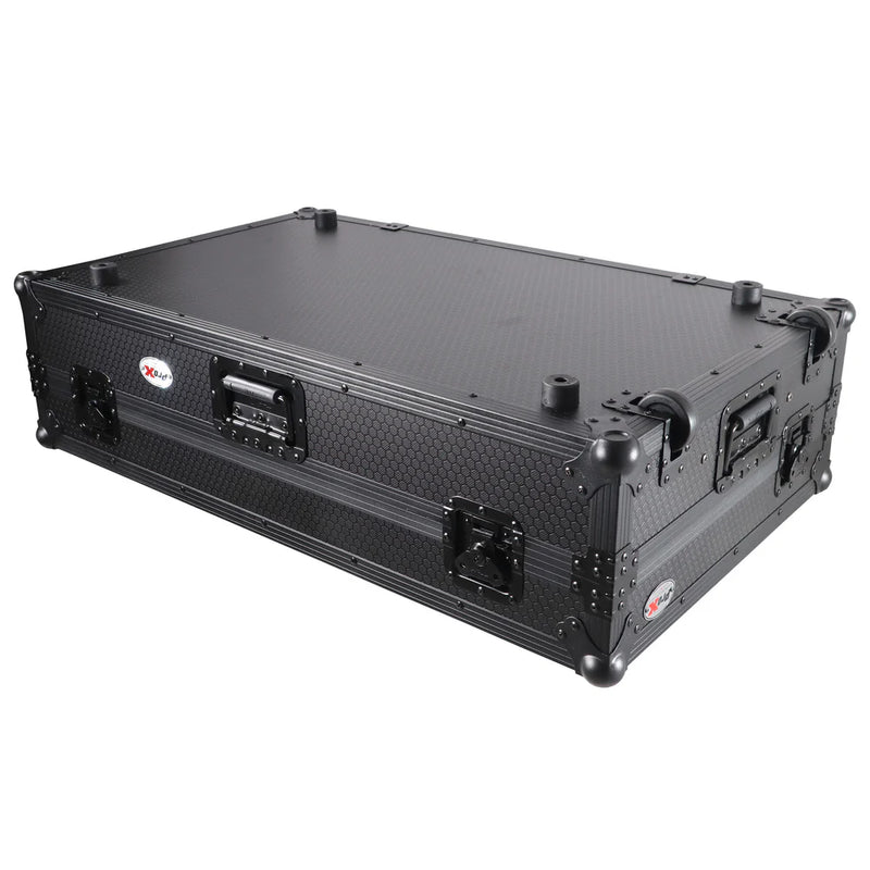 PRO-X- XS-XDJXZ WLTBL - ProX XS-XDJXZWLTBL ATA Flight Case For XDJ-XZ DDJ-SZ2 DJ Controller w/Laptop Shelf 1U Rack Space and Wheels (Black)