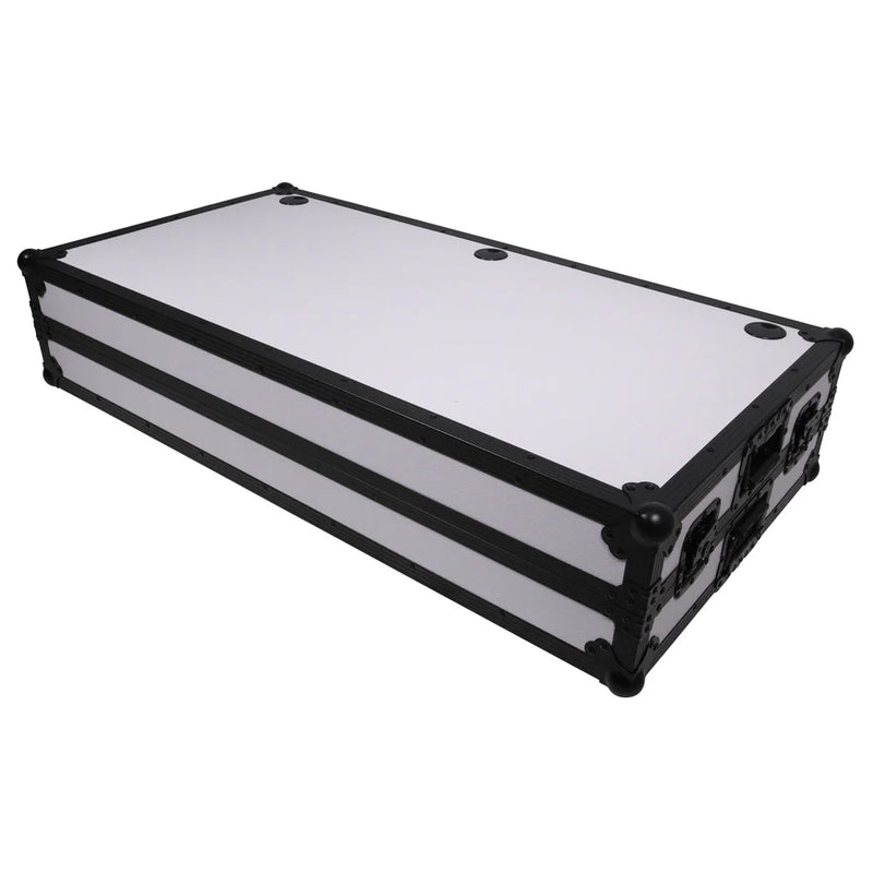 PRO-X- XS-ZTABLE WH - ProX XS-ZTABLE WH MK2 DJ Table Mobile Workstation Flight Case Style with Handles and Wheels