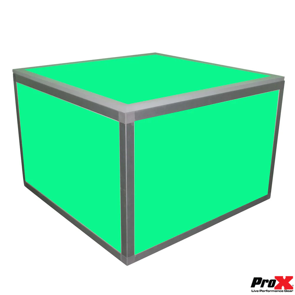 PRO-X- XSA-2X2-16 - ProX XSA-2X2-16 LUMOStage™ 2 Ft X 2 Ft X 16 Inch High Acrylic Platform Riser Section W/Clamps and 2 Side Acrylic Covers