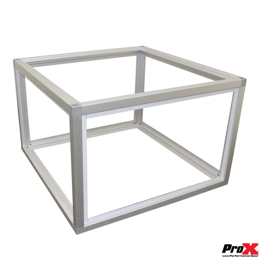 PRO-X- XSA-2X2-16 - ProX XSA-2X2-16 LUMOStage™ 2 Ft X 2 Ft X 16 Inch High Acrylic Platform Riser Section W/Clamps and 2 Side Acrylic Covers