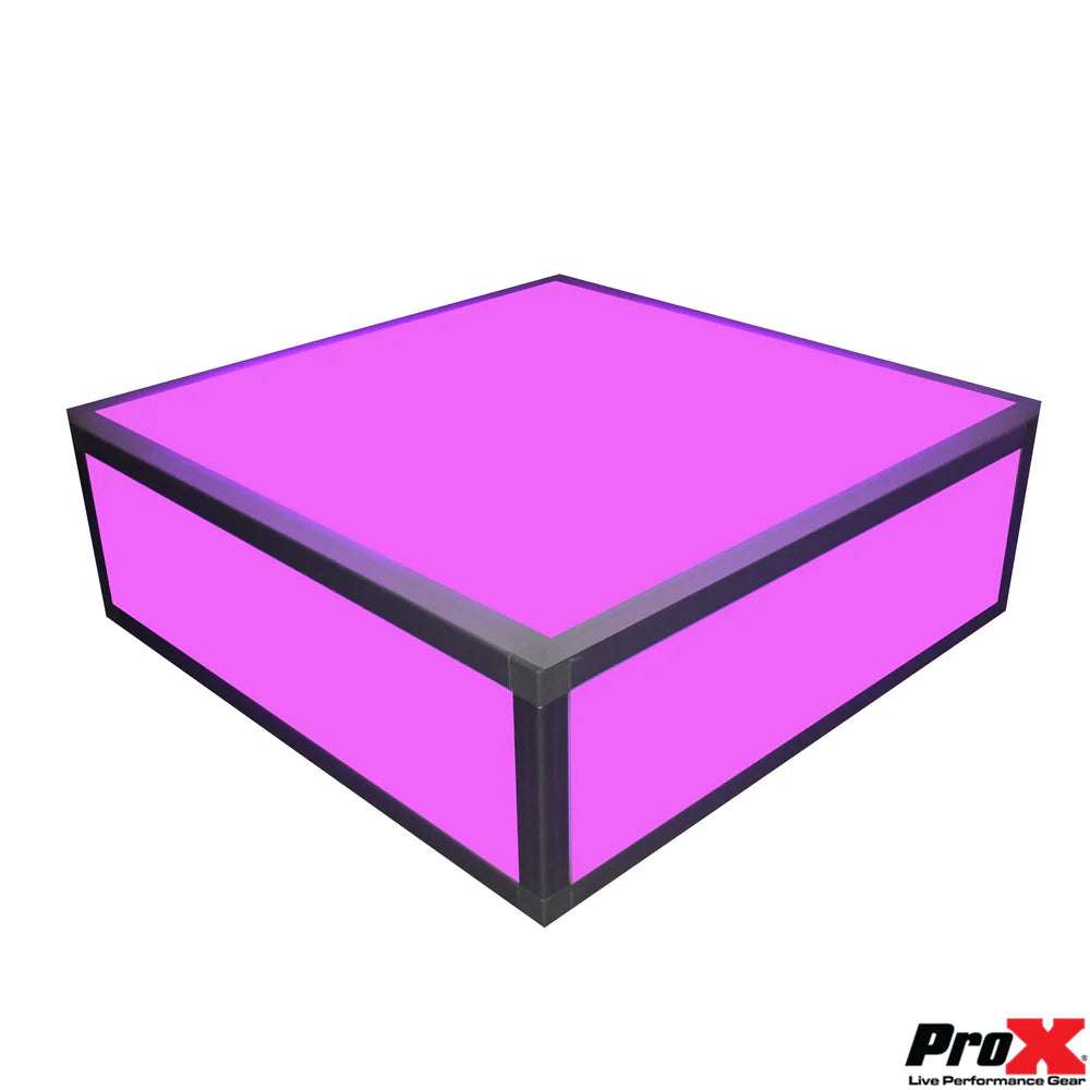 ProX XSA-2X2-8 LUMOSTAGE Acrylic Platform Stage Riser Section