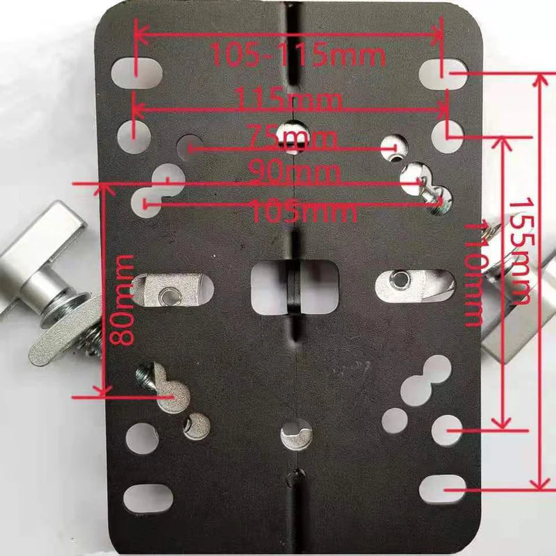 PRO-X- XT-CDF12 - ProX XT-CDF12 Dual Clamping & Folding Plate for Moving Heads