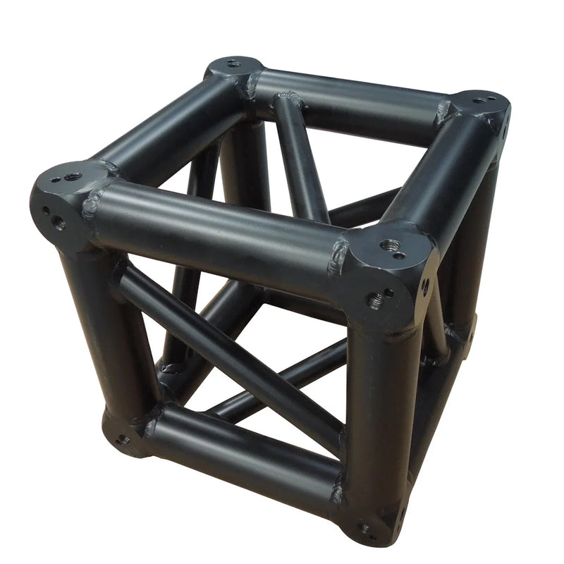 PROX-XT-JB6W-4W-BLK - ProX XT-JB6W-4W-BLK 6 Way F34 Corner Block W/16 4 Way Half-Conical Couplers Black Powder Coated