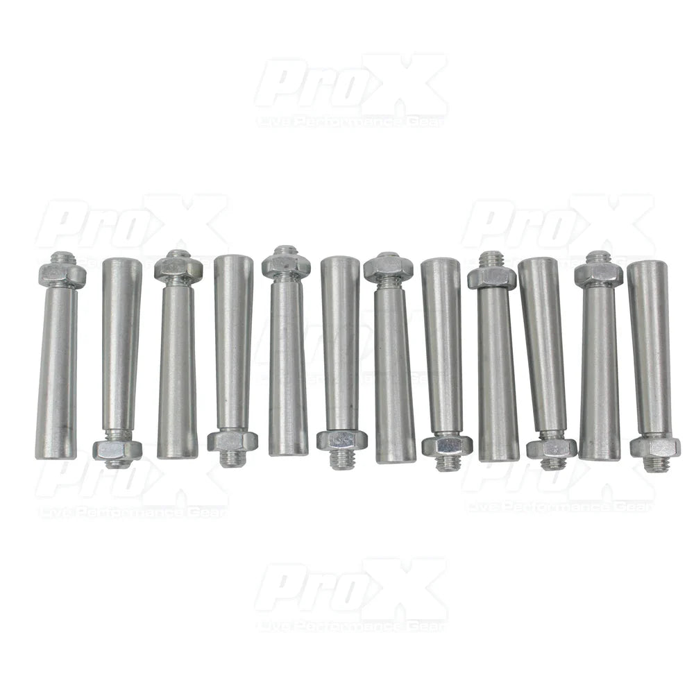 PRO-X- XT-SPN12 - ProX XT-SPN12 12 Pack Tapered Shear Pin With Threaded Tip And Nut For Conical Coupler