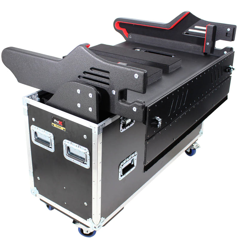 PRO-X- XZF-MID HD LMA - XZF-MID HD LMA - ProX XZF-MID HD 2U LMA MIDAS Heritage D Flip-Ready Hydraulic Console Case