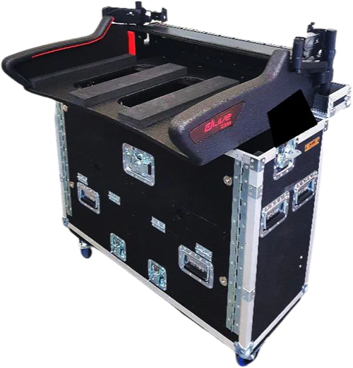 PROX-XZF-AH-C2500 D 2U - ProX XZF-AH-C2500 D 2U For Allen and Heath DLive C2500 Flip-Ready Hydraulic Console Easy Retracting Lifting 2U Rack Space Detachable Case