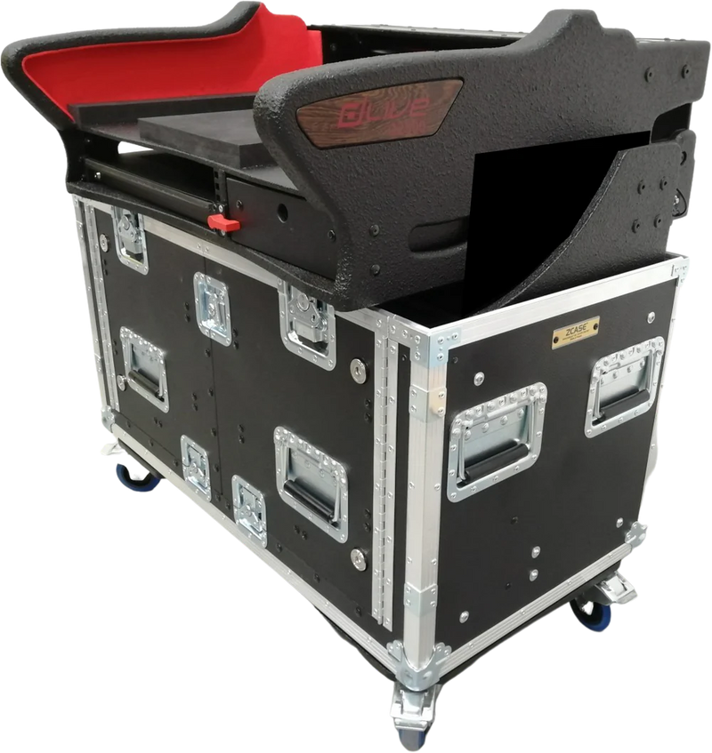 PROX-XZF-AH-C2500 D 2U - ProX XZF-AH-C2500 D 2U For Allen and Heath DLive C2500 Flip-Ready Hydraulic Console Easy Retracting Lifting 2U Rack Space Detachable Case