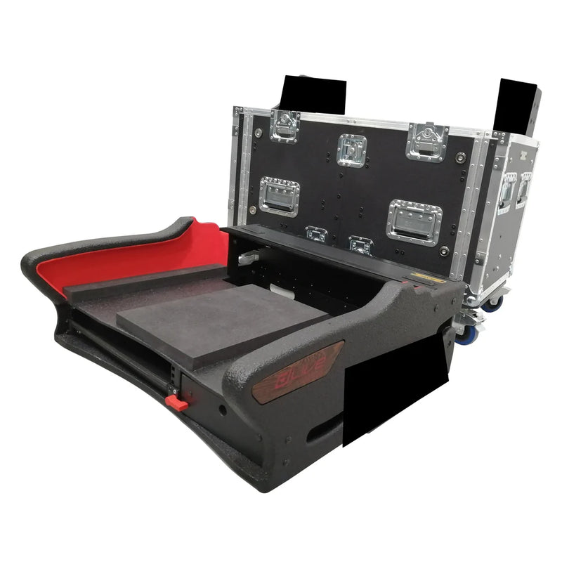 PRO-X- XZF-AH C2500 D - ProX XZF-AH-C2500 D For Allen and Heath DLive C2500 Flip-Ready Hydraulic Console Easy Retracting Lifting Detachable Case