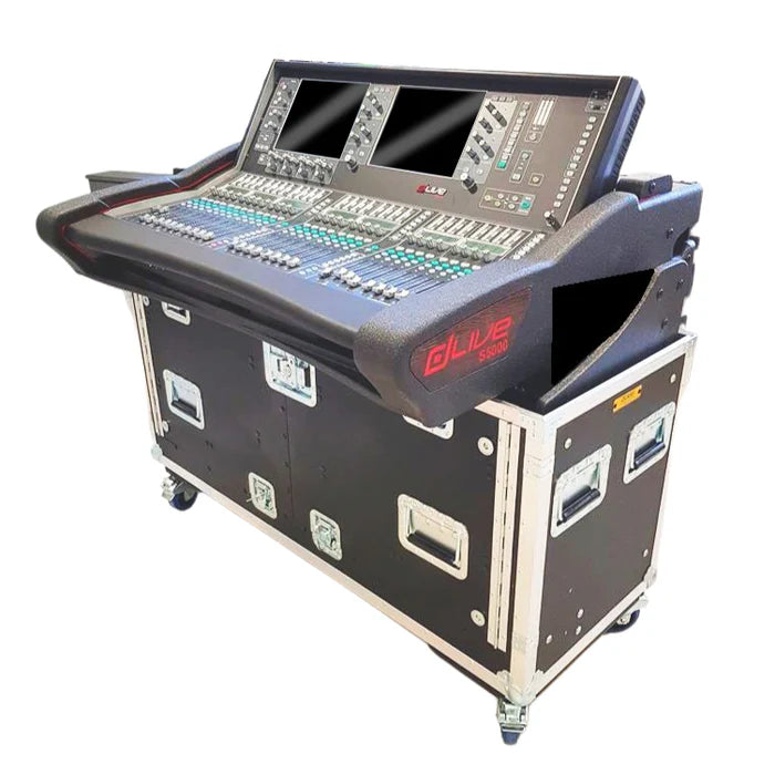 PROX-XZF-AH-S5000 D - ProX XZF-AH-S5000 D 2U For Allen and Heath DLive S5000 Flip-Ready Hydraulic Console Case