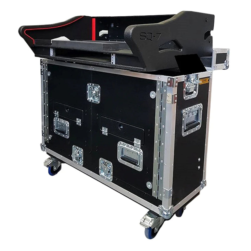 PRO-X- XZF-AH SQ7 D1U - ProX XZF-AH SQ7 D1U Detachable Retracting Hydraulic Lift Case for A&H SQ 7 Console Case