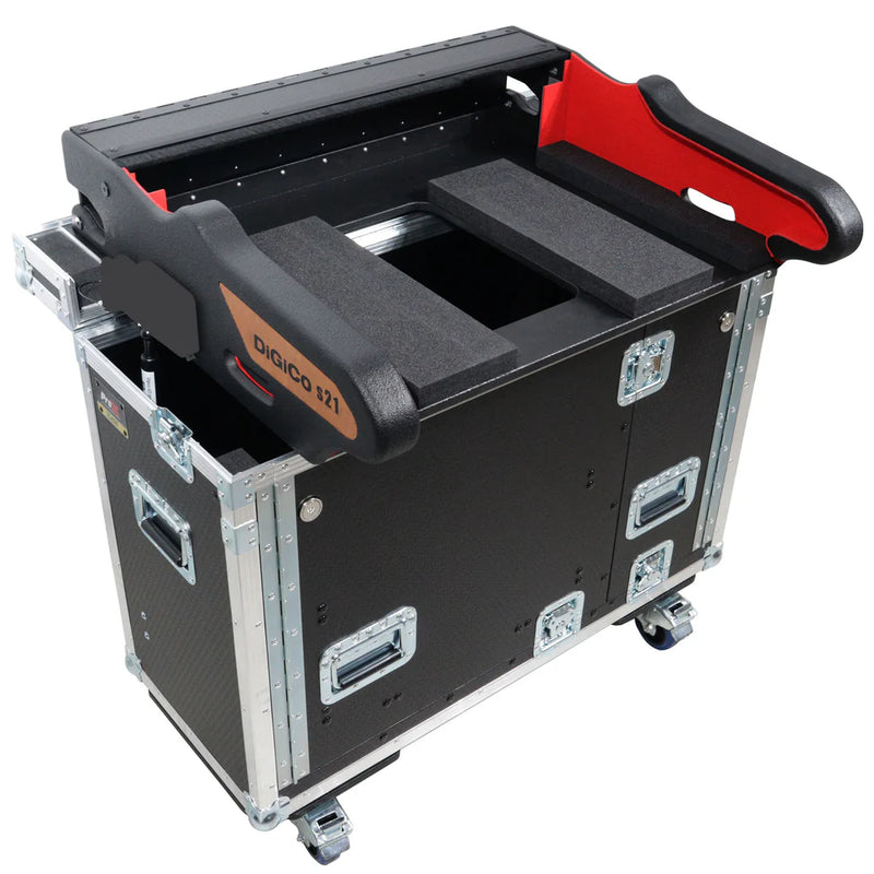 PRO-X- XZF-DIG S21 D - ProX XZF-DIG-S21D Flip-Ready Detachable Easy Retracting Hydraulic Lift Case for DIGICO SD21 D Digital Mixing Console