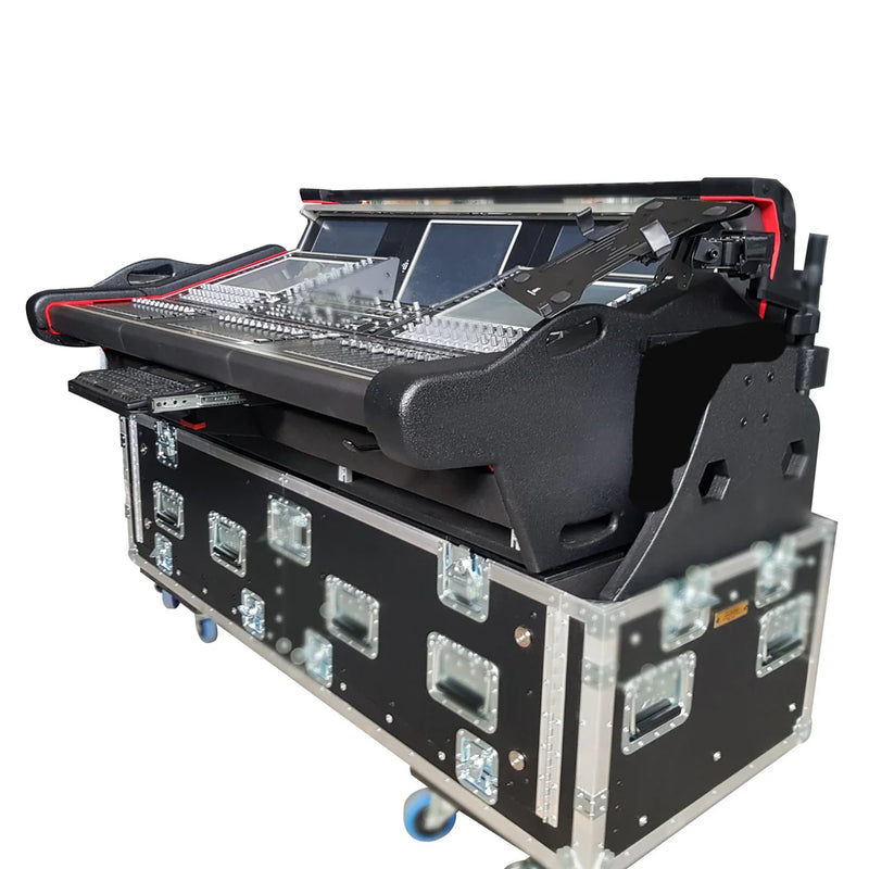 PROX-XZF-DIG-SD5 D 2U - ProX XZF-DIG-SD5 D 2U Detachable Retracting Hydraulic Lift Case With 2U for Digico SD5 Digital Mixing Console