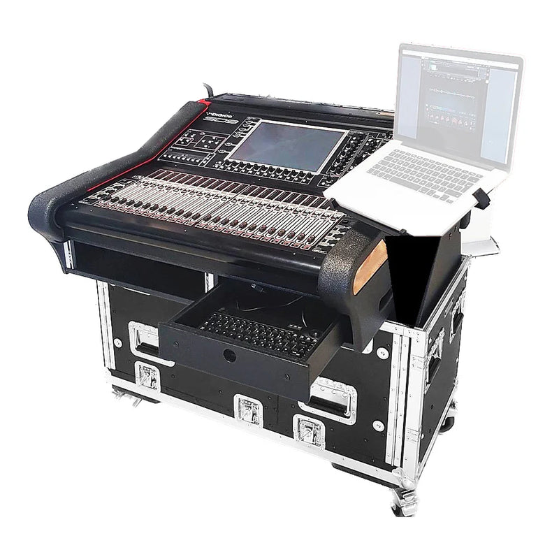 PRO-X- XZF-DIG-SD9 D 2U - ProX XZF-DIG-SD9 D 2U Detachable Easy Retracting Hydraulic Lift Case With 2U for Digico SD9 Digital Mixing Console