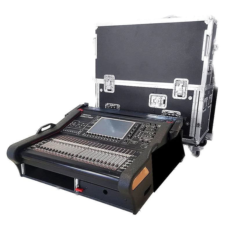 PROX-XZF-DIG-SD9 D 2U - ProX XZF-DIG-SD9 D 2U Detachable Easy Retracting Hydraulic Lift Case With 2U for Digico SD9 Digital Mixing Console