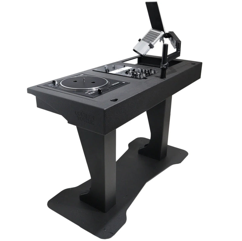 PRO-X- XZF-DJTCDM W Case - ProX XZF-DJTCDMBLCASE Control Tower DJ Podium w/Road Cases