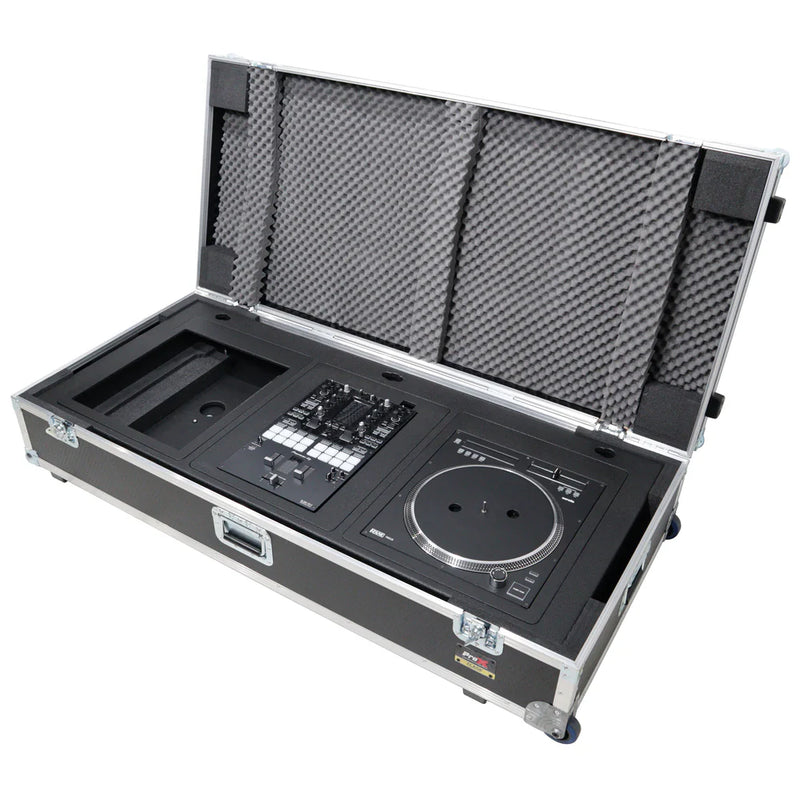 PROX-XZF-DJTCDM BL Case - ProX XZF-DJTCDMBLCASE Control Tower DJ Podium w/Road Cases