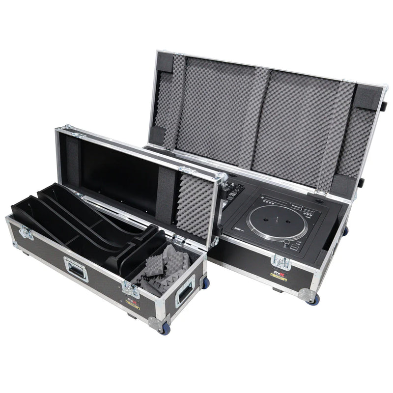 PRO-X- XZF-DJTCDM W Case - ProX XZF-DJTCDMBLCASE Control Tower DJ Podium w/Road Cases