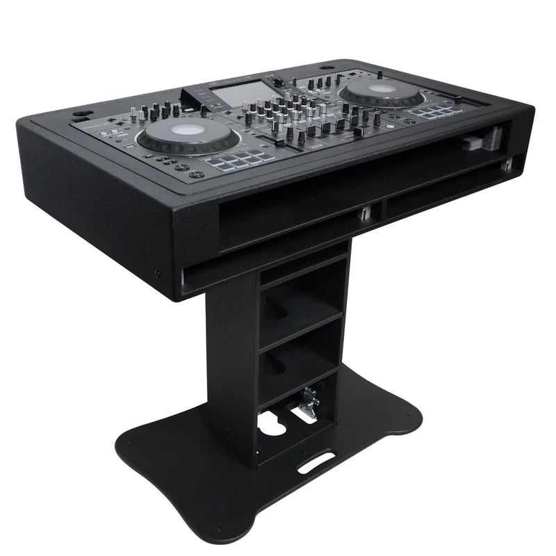 PRO-X- XZF-DJCT BL 2U CASE - ProX XZF-DJCTBL2UCASE Control Tower DJ Podium with Road Cases