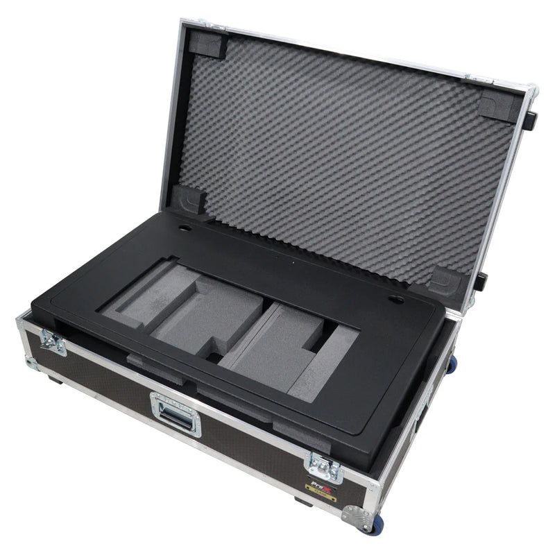 PRO-X- XZF-DJCT BL 2U CASE - ProX XZF-DJCTBL2UCASE Control Tower DJ Podium with Road Cases