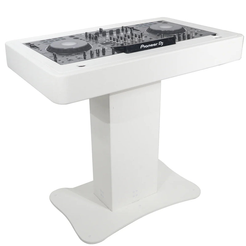 PRO-X- XZF-DJCT W - ProX XZF-DJCTW Control Tower DJ Podium for Pioneer DDJ-REV7 XDJ-XZ DDJ-1000 RANE One (White Finish)