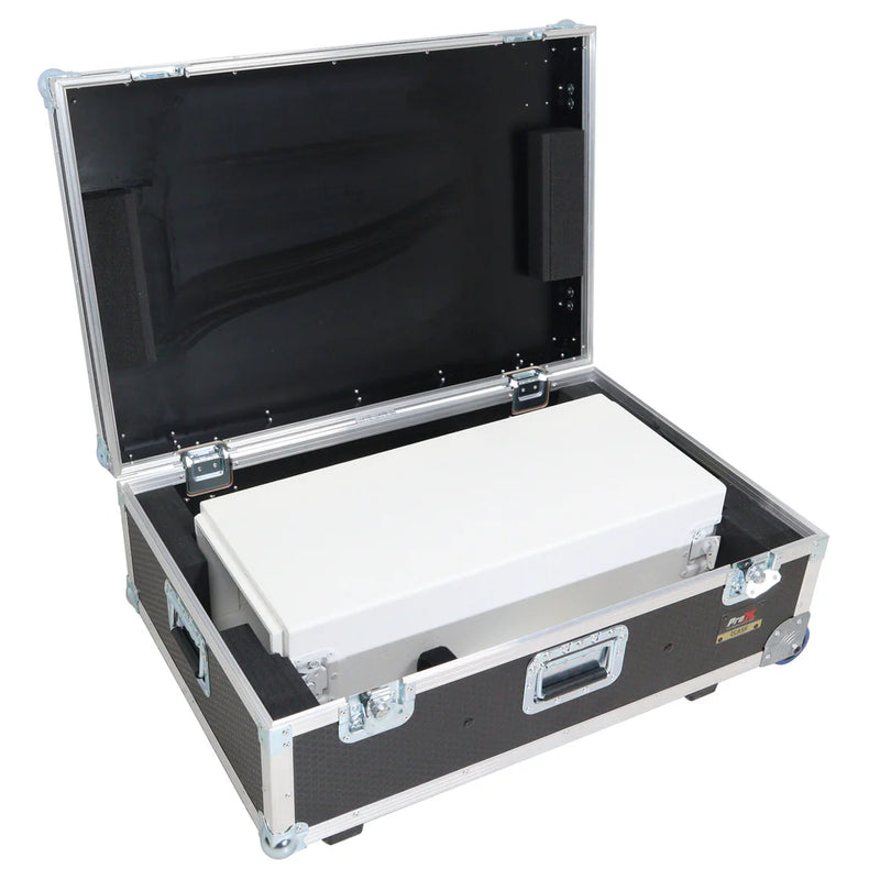 PRO-X- XZF-DJCT W CASE - ProX XZF-DJCTW2UCASE Control Tower DJ Podium 2x 1U Rack Space w/Road Cases