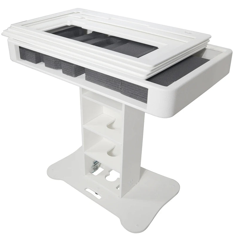 PRO-X- XZF-DJCT W - ProX XZF-DJCTW Control Tower DJ Podium for Pioneer DDJ-REV7 XDJ-XZ DDJ-1000 RANE One (White Finish)