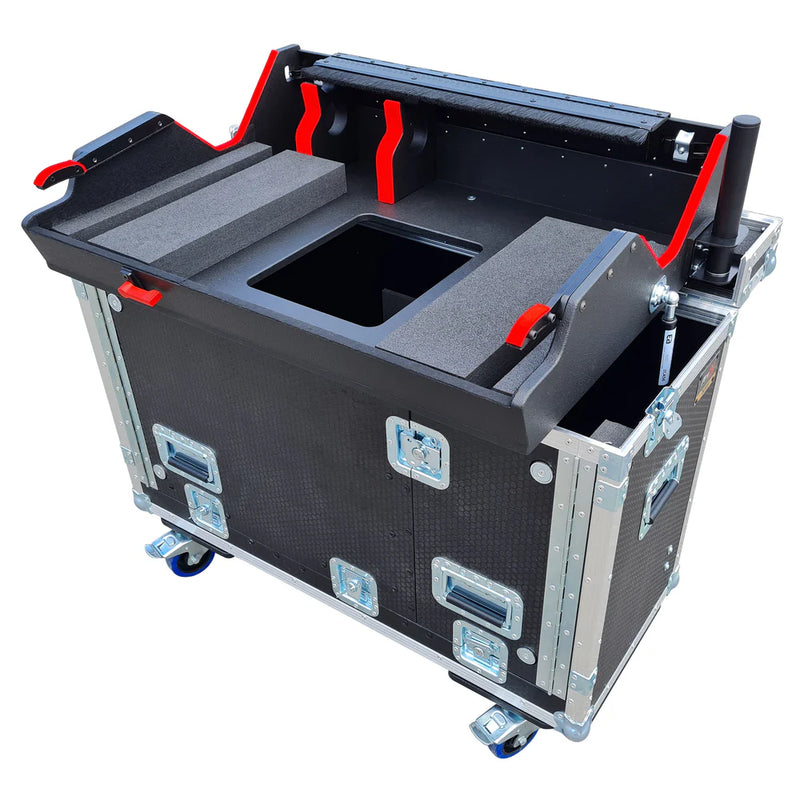 PRO-X- XZF-HESHOG421 - ProX XZF-HESHOG421 High End Systems HOG 4-21 Flip-Ready Hydraulic Console Retracting Lifting Case