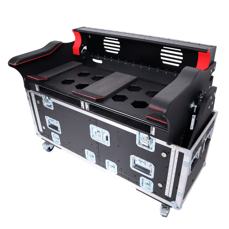 PRO-X- XZF-MID PRO2 - ProX XZF-MID-PRO2 For MIDAS PRO2 Flip-Ready Hydraulic Console Easy Retracting Lifting 1U Rack Space Case by ZCASE