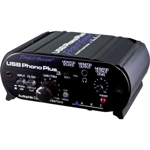 ART ProAudio USBPHONOPLUSPS ART PHONO PREAMP /INTERFACE W/USB - ART USBPHONOPLUSPS USB Phono Plus Phono Preamp with USB