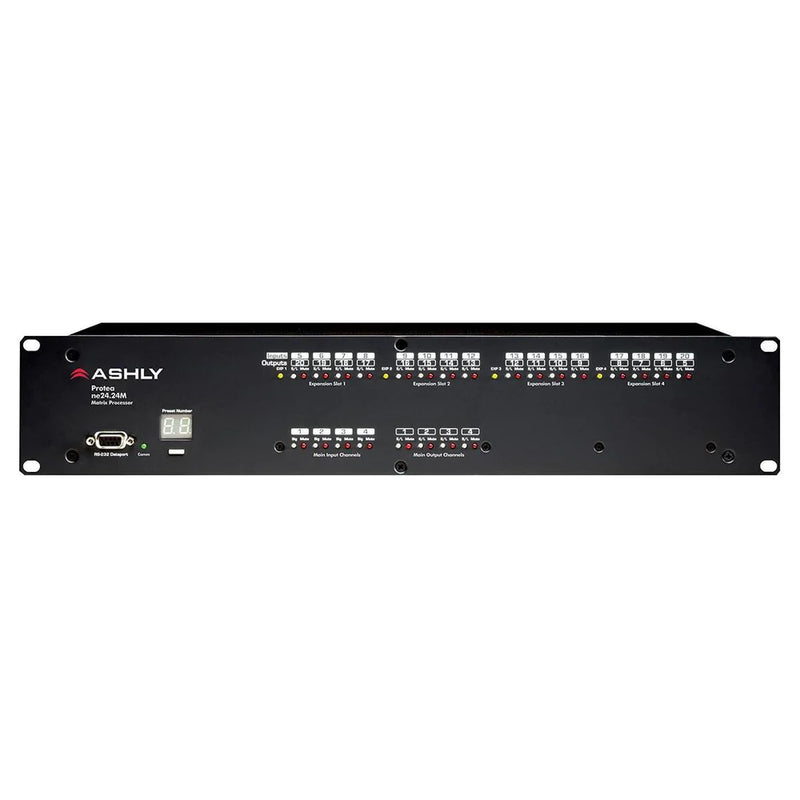 ASHLY ne24.24M 4x20 - Ashly NE24.24M 4x20 Audio Matrix Processor with Tamper-Proof Operation and System Software for Windows