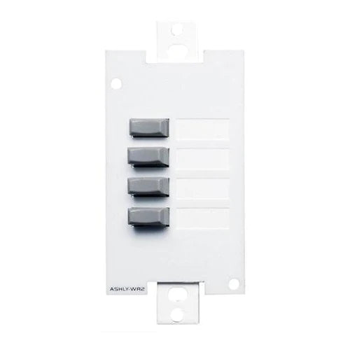 WR-2 - Ashly WR-2 4-Position Push button Select Wall Remote (Decora Style)