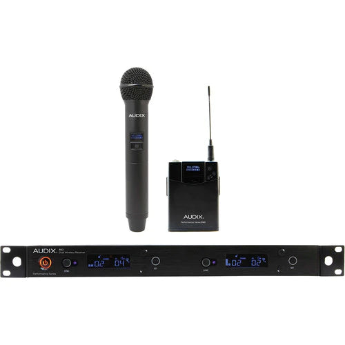 AUDIX AP42C2BPA - Audix AP42C2BPA R42 Receiver w/ B60 Bodypack & H60 OM2 Handheld Transmitter (522 to 554 MHz)