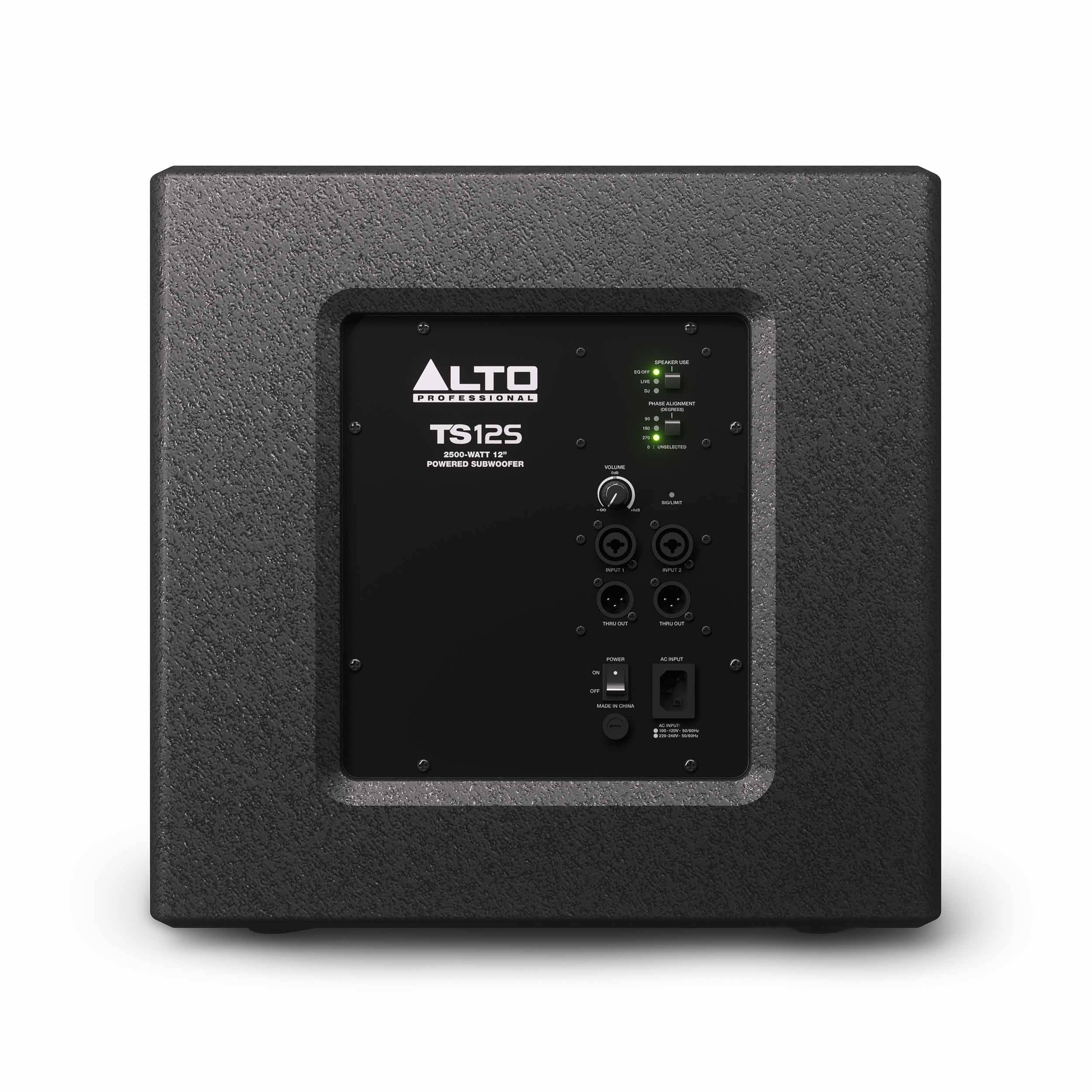 ALTO TS12S - 2500-WATT POWERED SUBWOOFER WITH A 12” DRIVER