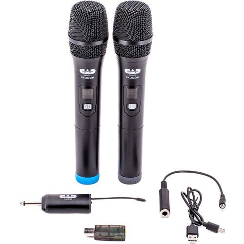 CAD AUDIO GXLD2QM Digi Dual Chan HH W/L Mic Sys 900Mz Agile - CAD GXLD2QM Dual-Channel Digital Wireless Handheld Microphone System (500 to 599 MHz)