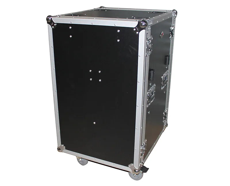 PRO-X- T-14RSP24WDST - ProX T-14RSP24WDST 14U 24" Deep Shockproof Equipment Rack w/ Wheels