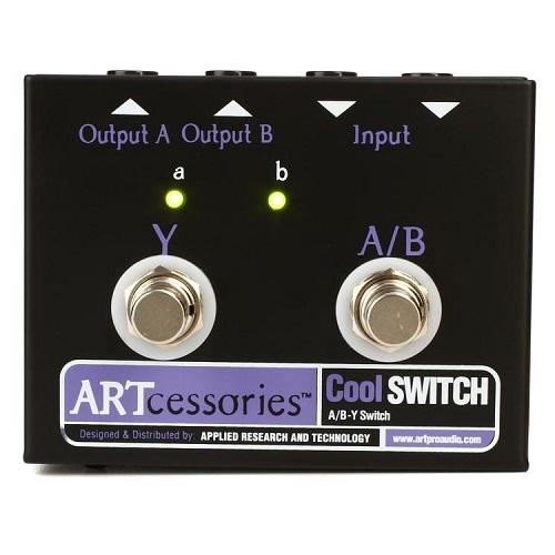 ART ProAudio COOLSWITCH ART - A/B-Y SWITCH - ART COOLSWITCH - A/B-Y Switcher with LED's allows switching of Source Signal between 2 Amplifiers or 2 Sources to an Amplifier