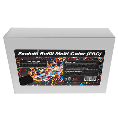 CHAUVET FRC Refill - Funfetti Shot Refill – Color - Chauvet DJ FRC Multi-Color Funfetti Shot Confetti Refill